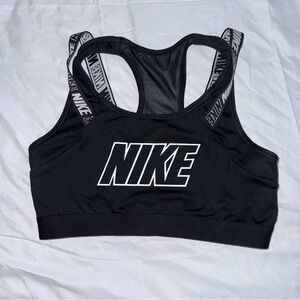 Nike Dri-FIT Sports Bra Black Medium Racerback Breathable AQ0148-010